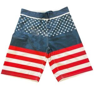 💖 5 for $25 💖 Burnside Men’s American Flag Board Shorts | Size 32